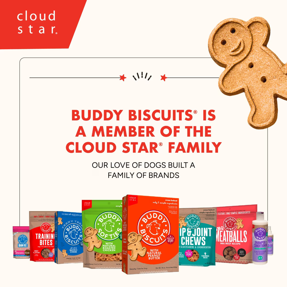 Buddy Biscuits Crunchy Treats with Peanut Butter