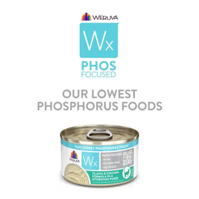 Weruva Wx Phos Focused Tilapia & Chicken Formula in a Hydrating Purée For Cats