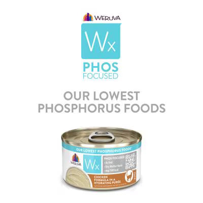 Weruva Wx Phos Focused Chicken Formula in a Hydrating Purée For Cats