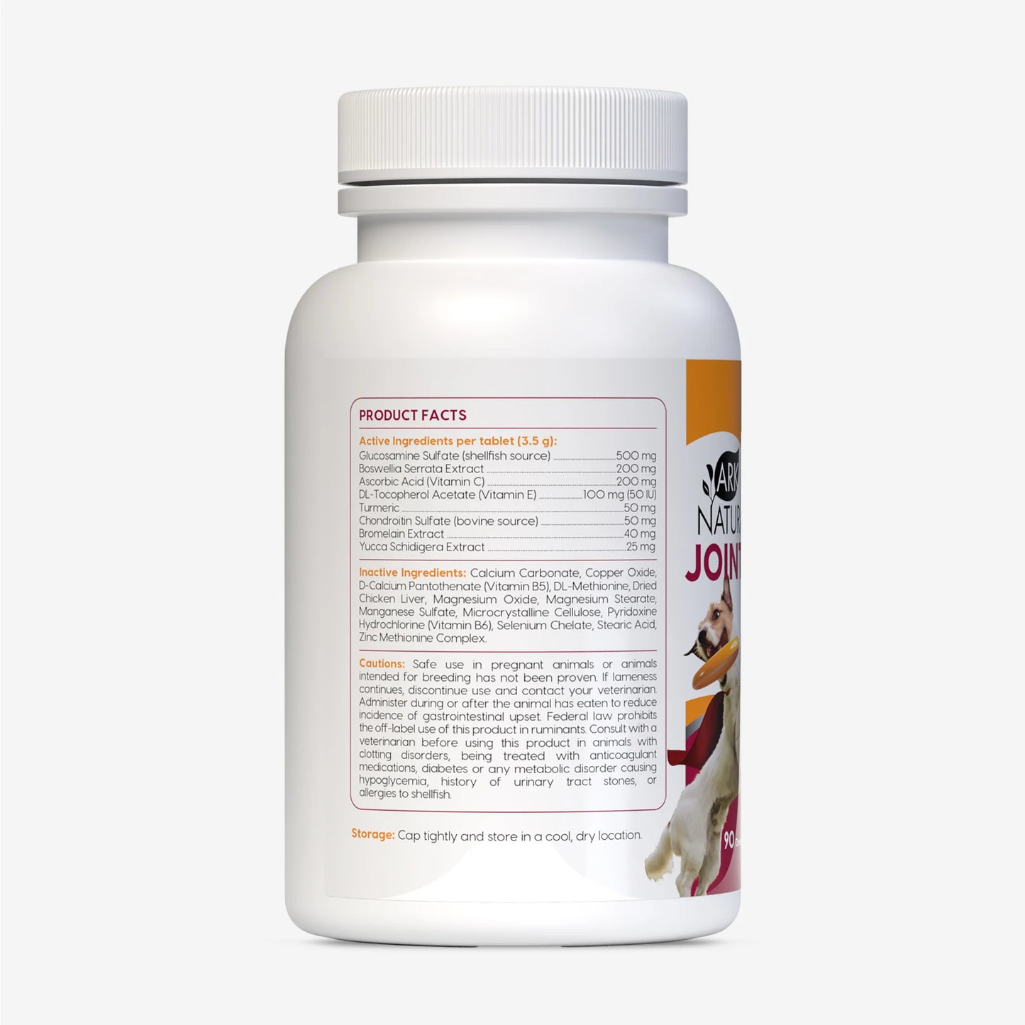 Ark Naturals Joint Rescue 500mg Glucosamine Super Strength Chewable for Dogs and Cats