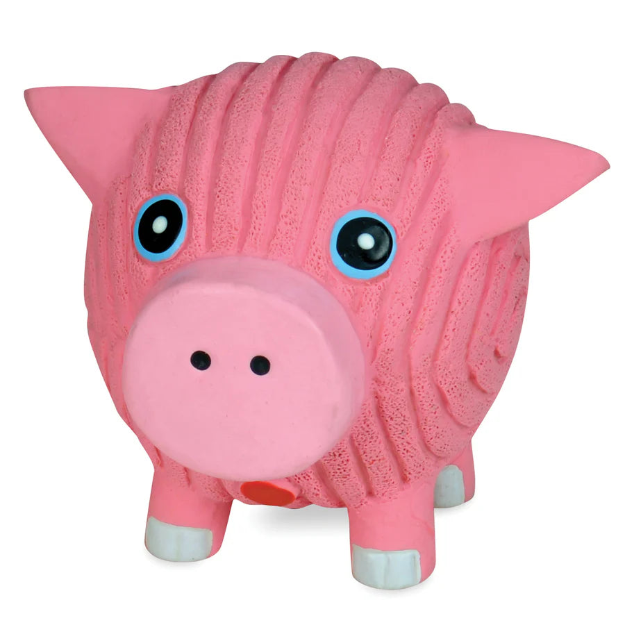 HuggleHounds Hamlet Pig Ruff-Tex Dog Toy