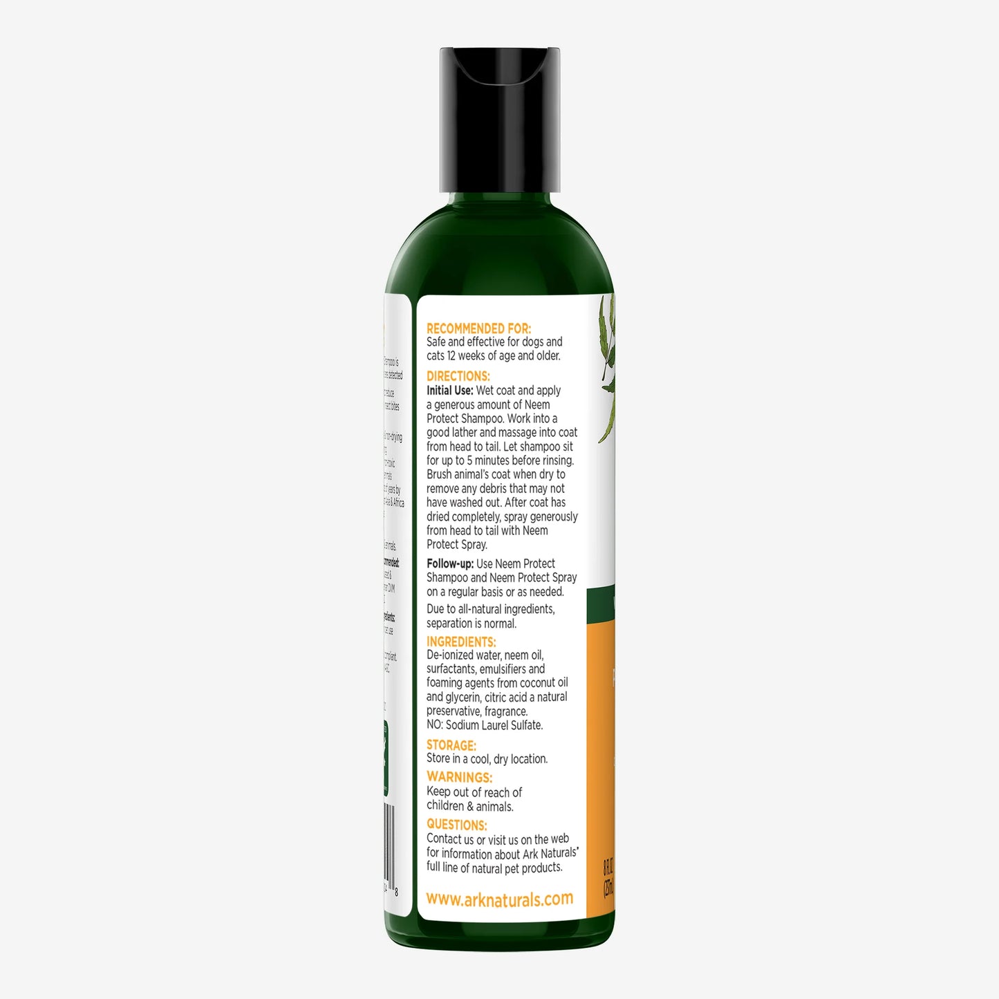 Ark Naturals Neem Protect Shampoo for Dogs and Cats