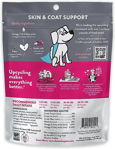 Shameless Pets Berry Had a Little Lamb Jerky Bites for Dogs