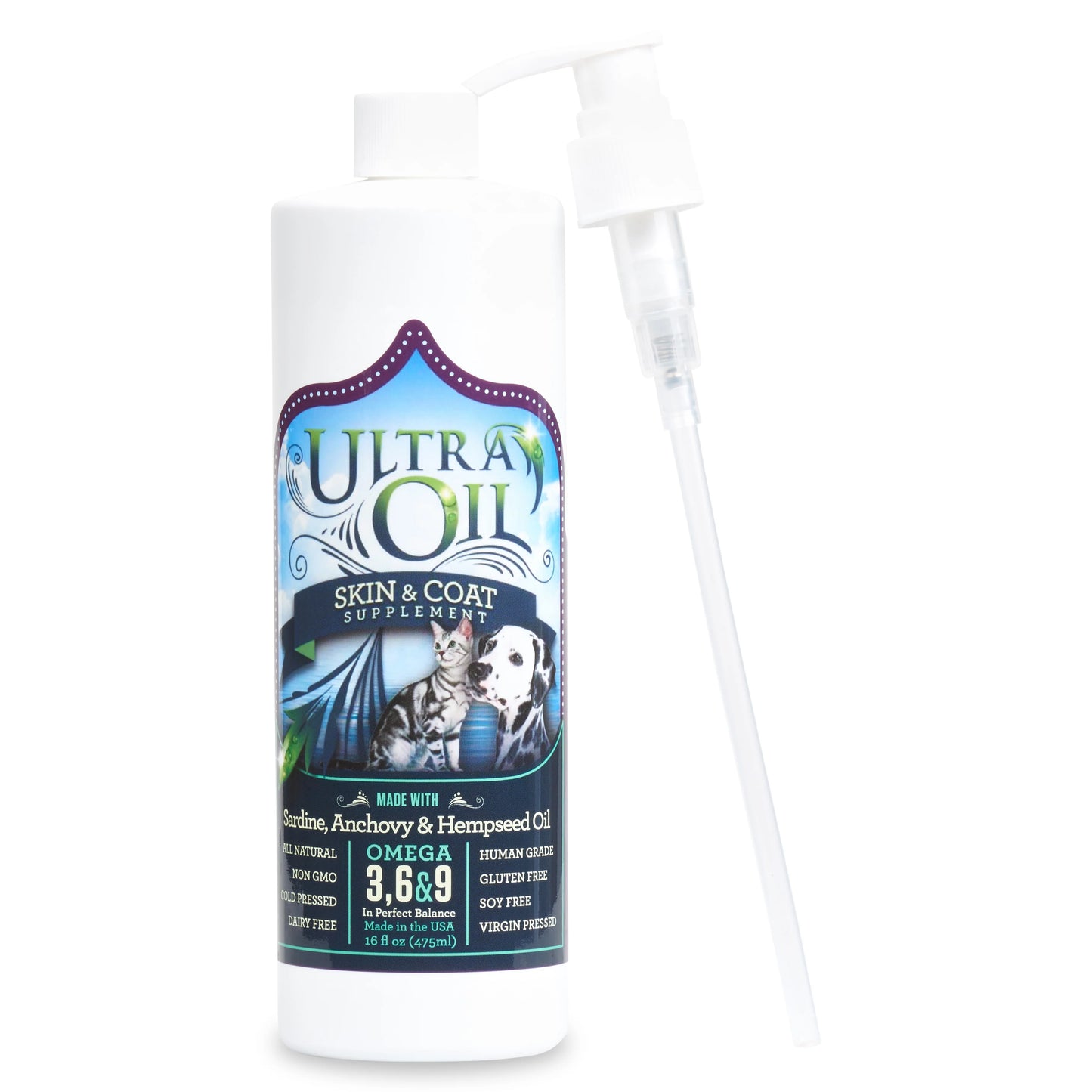 Ultra Oil Skin And Coat Supplement For Dogs And Cats