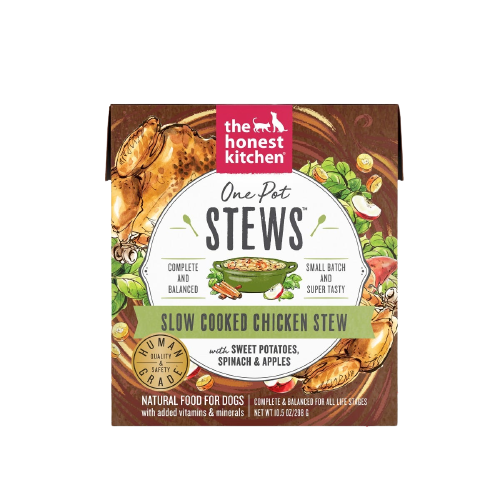 The Honest Kitchen One Pot Stew Slow Cooked Chicken Stew with Sweet Potato, Spinach & Apples for Dogs