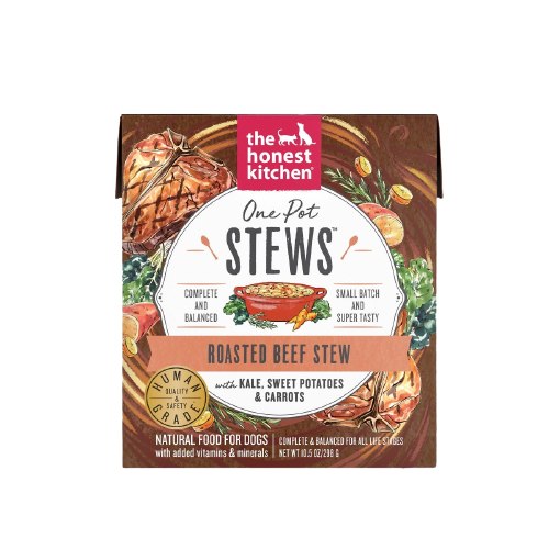 The Honest Kitchen One Pot Stew Roasted Beef Stew with Kale, Sweet Potatoes & Carrots for Dogs