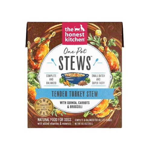 The Honest Kitchen One Pot Stew Tender Turkey Stew with Quinoa, Carrots & Broccoli for Dogs