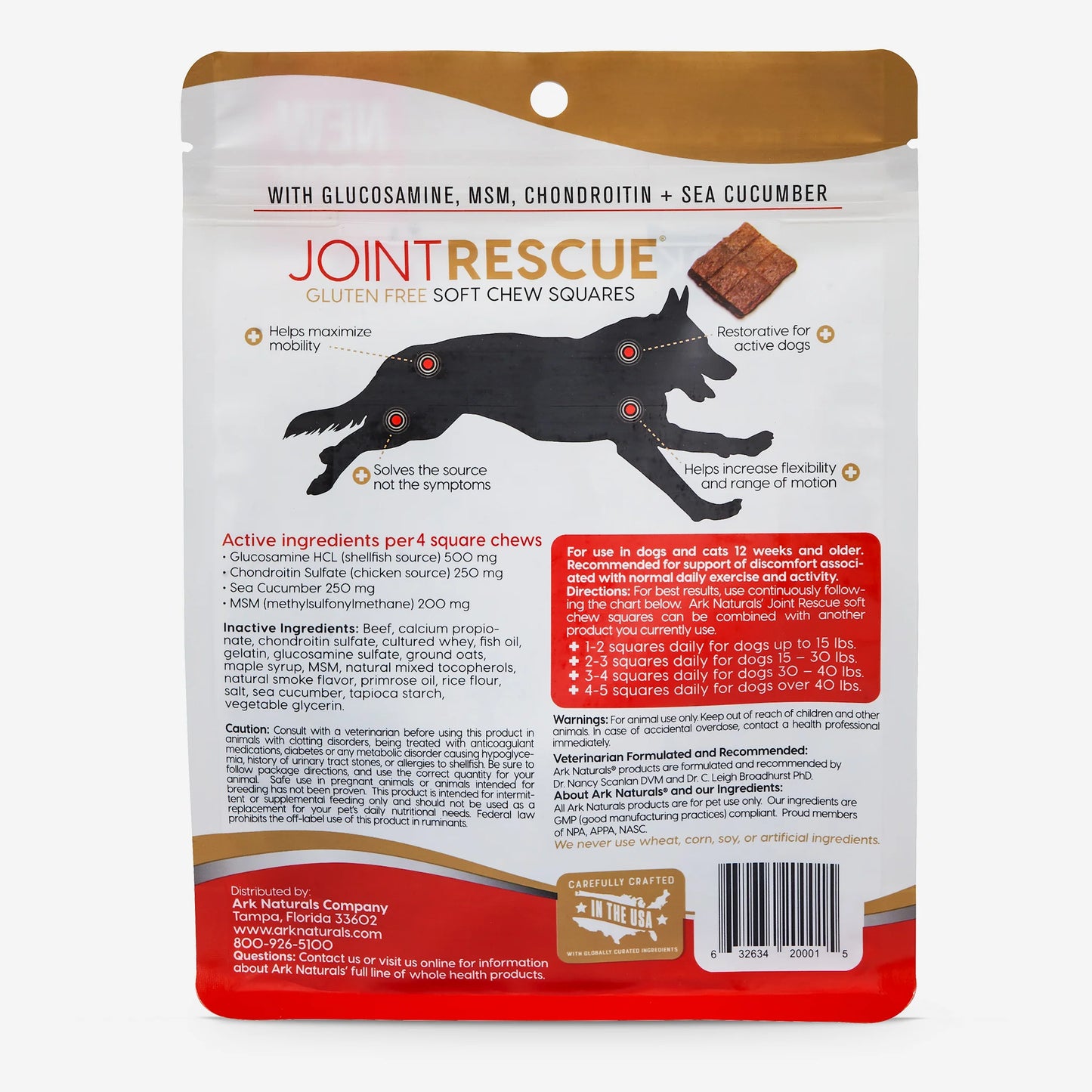 Ark Naturals Sea Mobility Joint Rescue Beef Jerky for Dogs