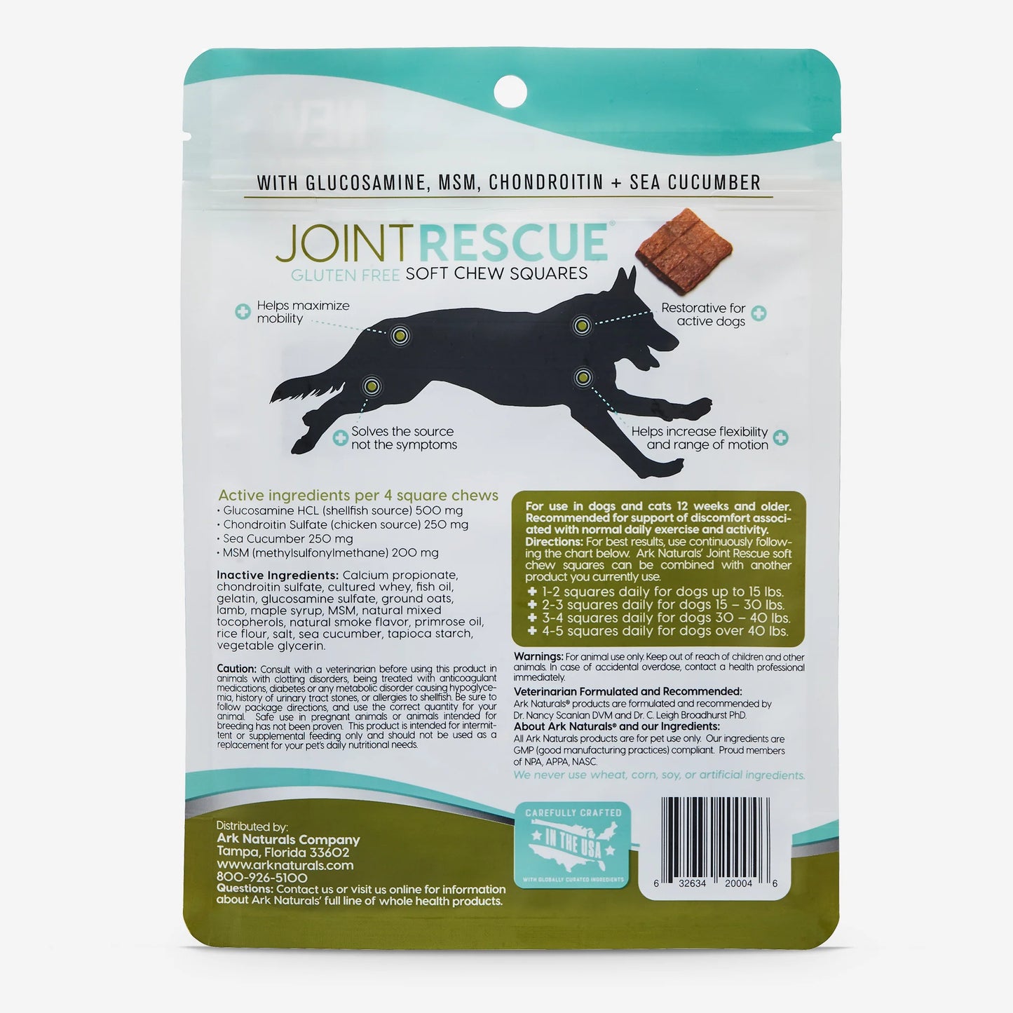 Ark Naturals Sea Mobility Joint Rescue Lamb Jerky for Dogs