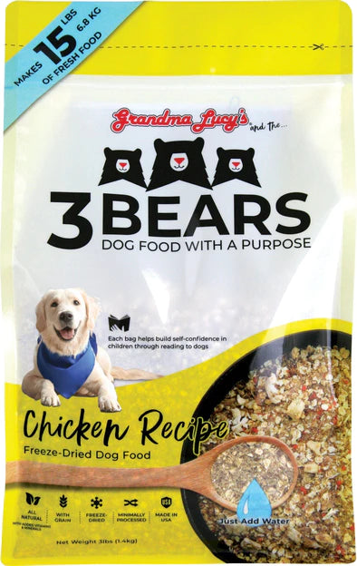Grandma Lucy's 3 Bears Chicken Freeze Dried Dog Food