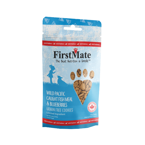 FirstMate Fish With Blueberry Mini Treats for Dogs