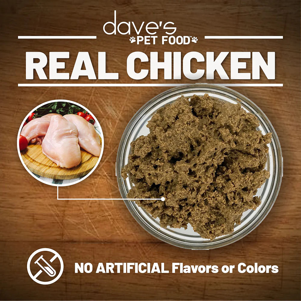 Dave's Pet Food Restricted Diet Magnesium Chicken Pate Recipe in Gravy Canned Cat Food