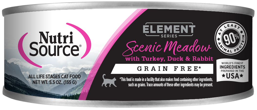 Nutrisource Element Series Scenic Meadow Turkey, Duck and Rabbit Canned Cat Food