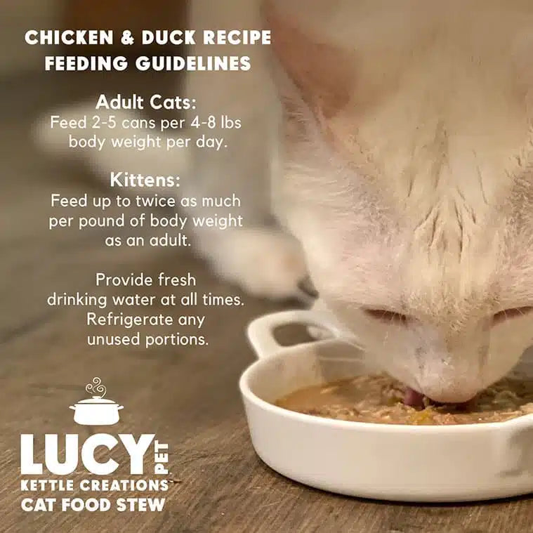 Lucy Pet Chicken & Duck Recipe in Gravy for Cats