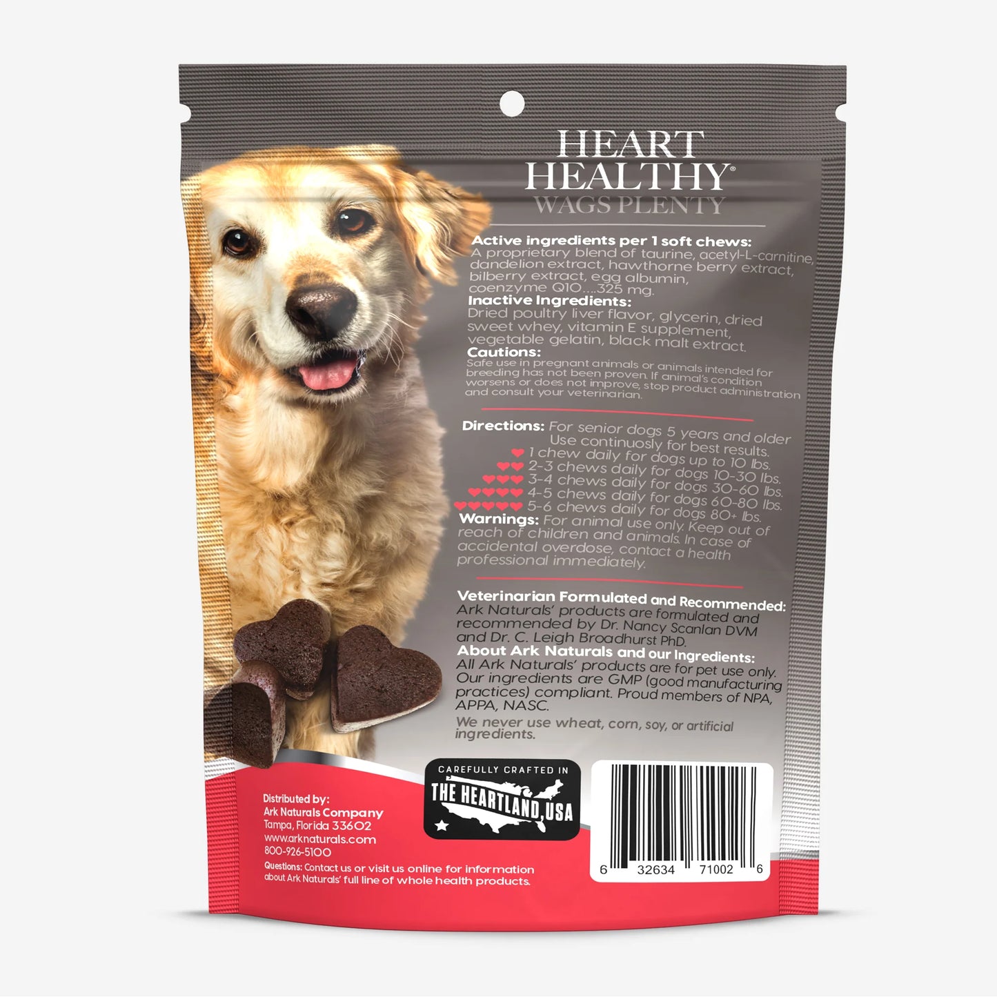 Ark Naturals Gray Muzzles Heart Healthy! Wags Plenty!