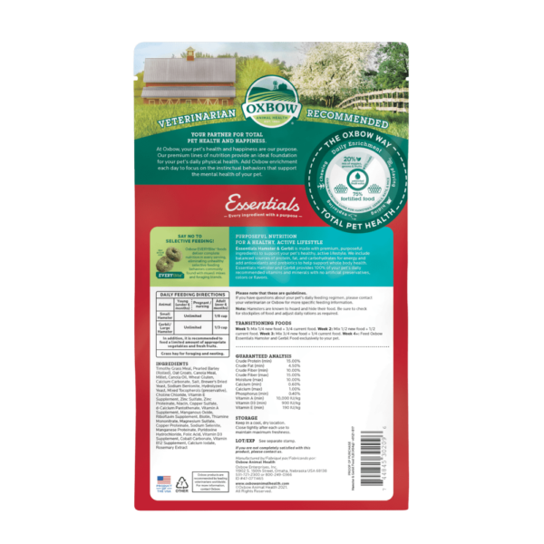 Oxbow Essentials Hamster and Gerbil Food