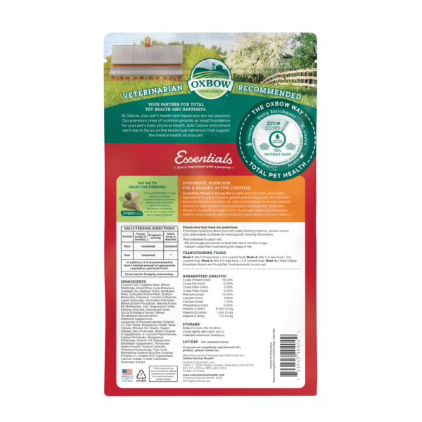 Oxbow Essentials Young Mouse and Rat Food