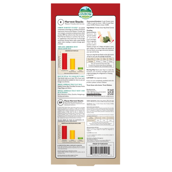 Oxbow Harvest Stacks - Western Timothy with Carrots