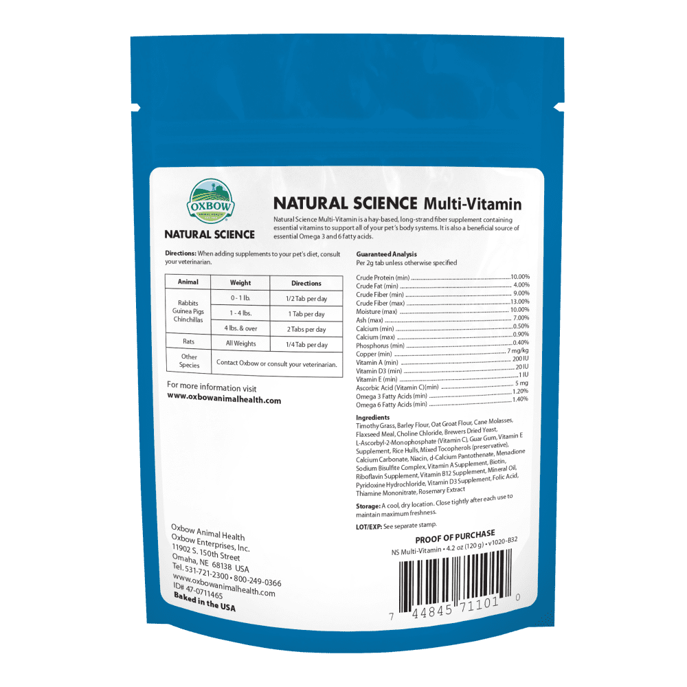 Oxbow Natural Science Multi-Vitamin Supplement