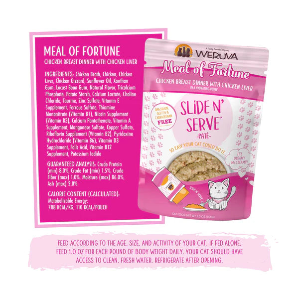 Weruva PATE Pouch Meal of Fortune Cat Food