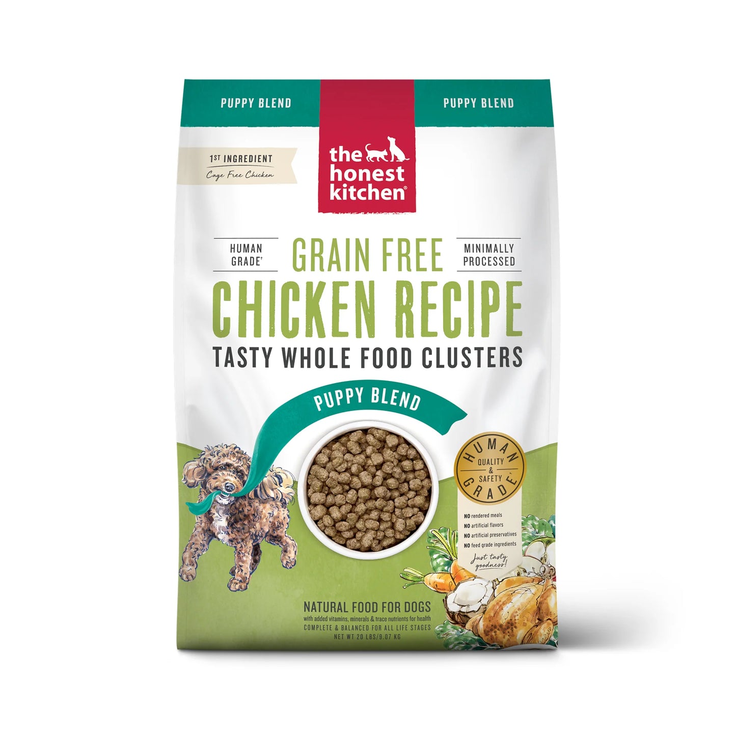 The Honest Kitchen Puppy Grain-Free Chicken Recipe Whole Food Clusters