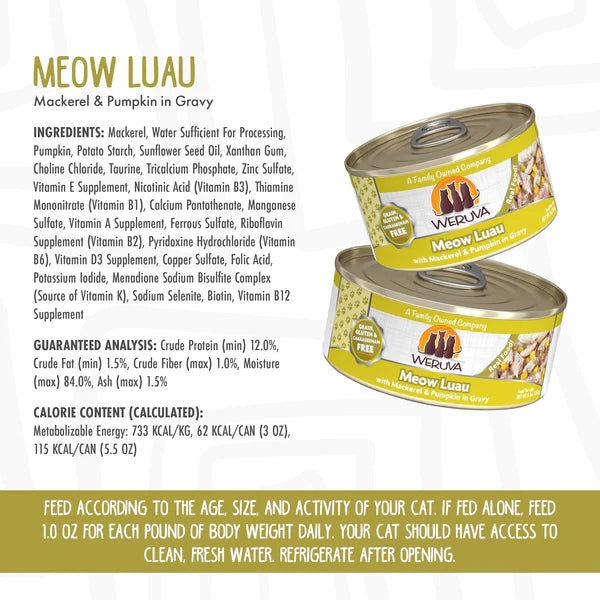 Weruva Meou Luau Cat Food