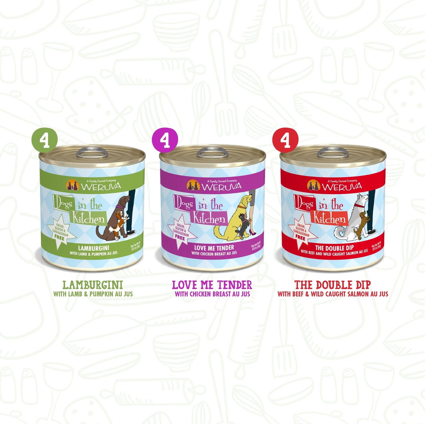 Weruva Dogs In The Kitchen Doggie Dinner Dance Variety Pack