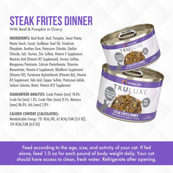 Weruva Truluxe Steak Frites Cat Food