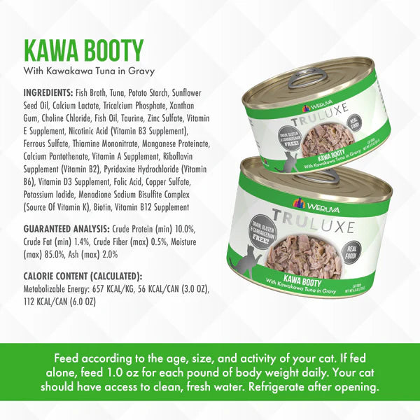 Weruva Truluxe Kawa Booty with Kawakawa Tuna in Gravy Cat Food