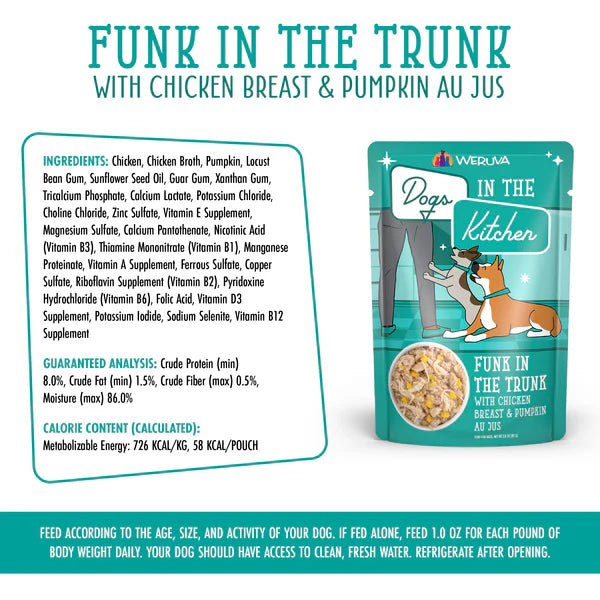 Weruva DITK Funk in the Trunk Wet Dog Food Pouches