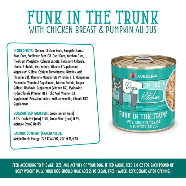Weruva DITK Funk In The Trunk Canned Dog Food