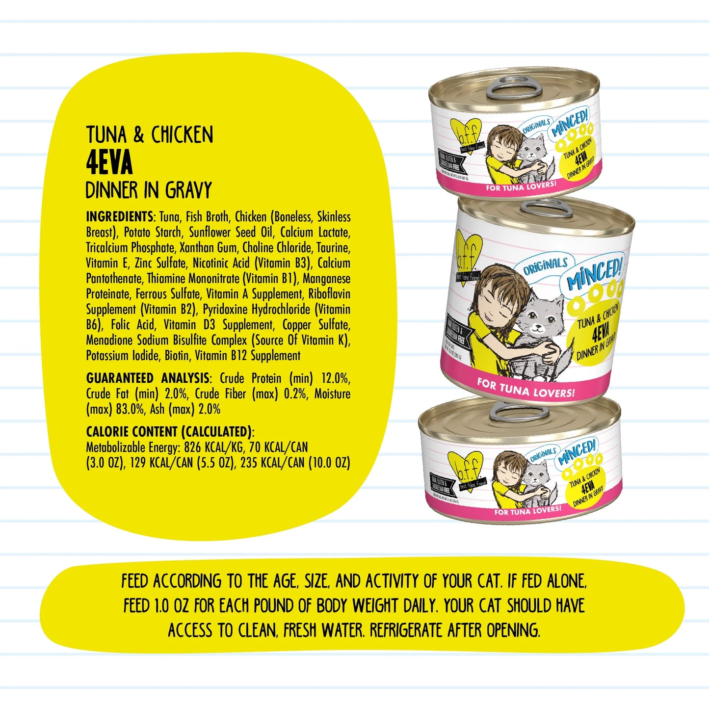 Weruva BFF Tuna & Chicken 4-Eva Canned Cat Food