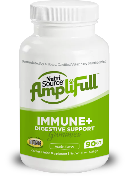 Nutrisource AmpliFull Immunity + Digestive Support Gummy Supplements for Dogs