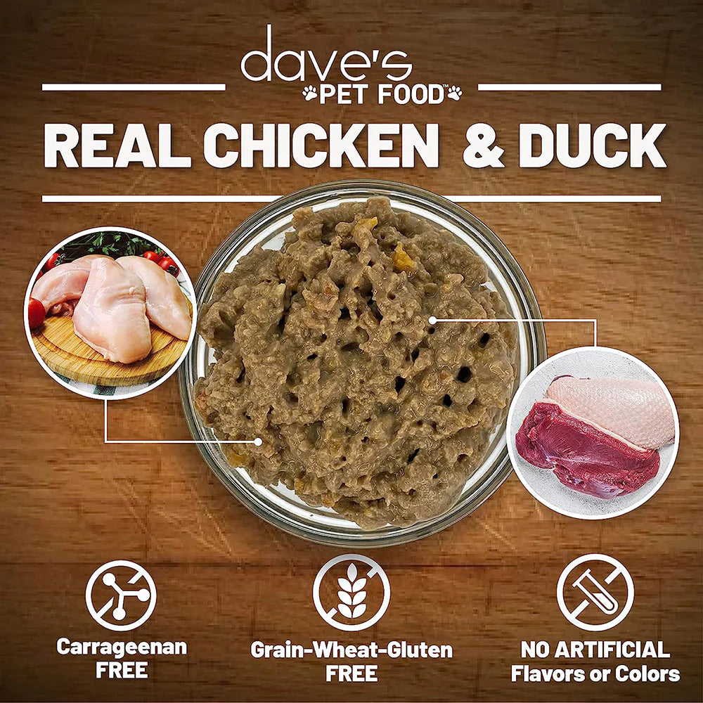 Dave's Pet Food Cat's Meow Chicken & Duck Dinner Pate