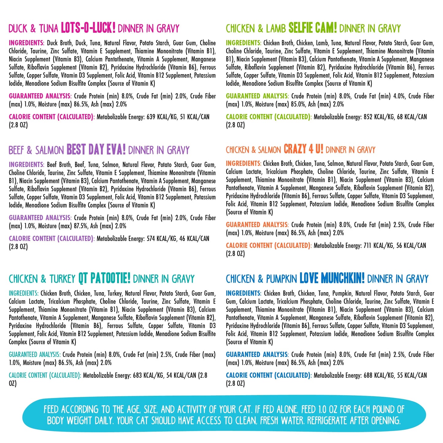 Weruva OMG Canned Cat Food Variety Pack Rainbow Road