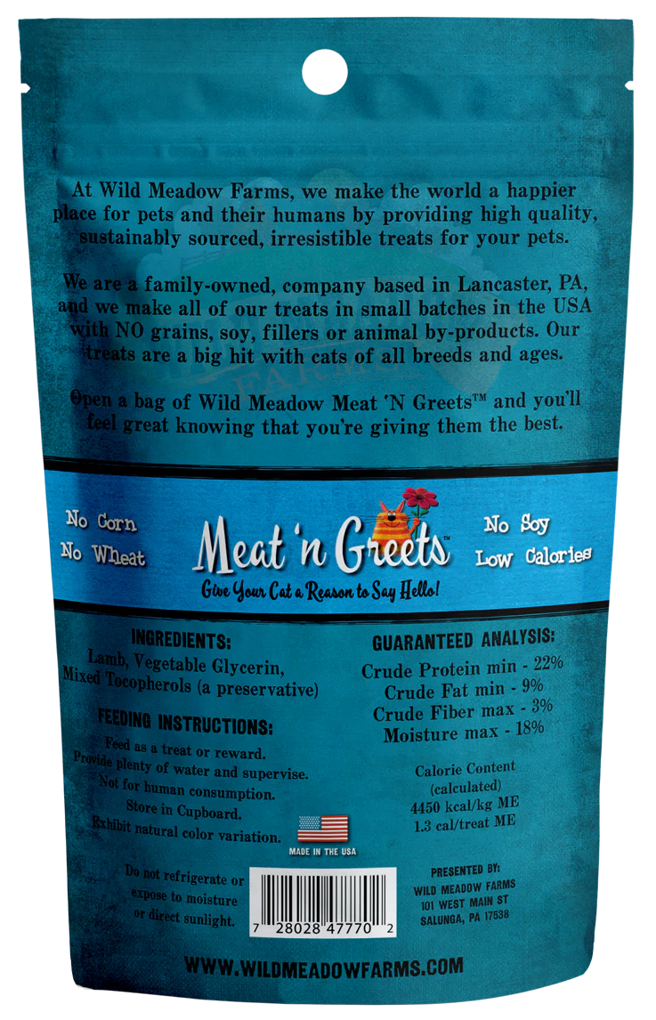 Meat 'N Greets Lamb Cat Treats