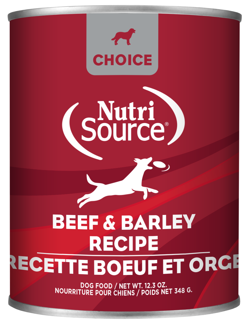 Nutrisource Choice Beef and Barley Canned Dog Food