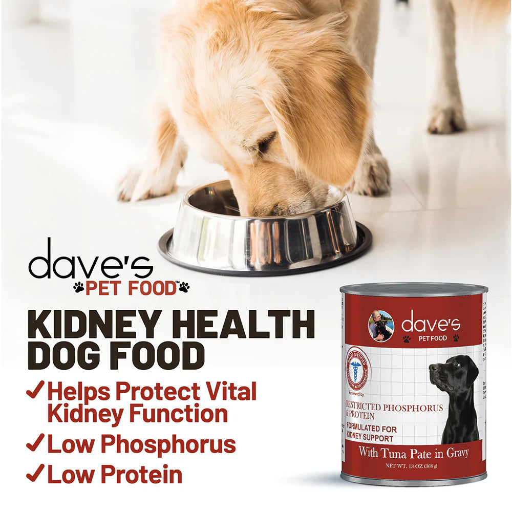 Dave's Pet Food Restricted Diet Phosphorus & Protein Tuna Pate in Gravy Canned Cat Food