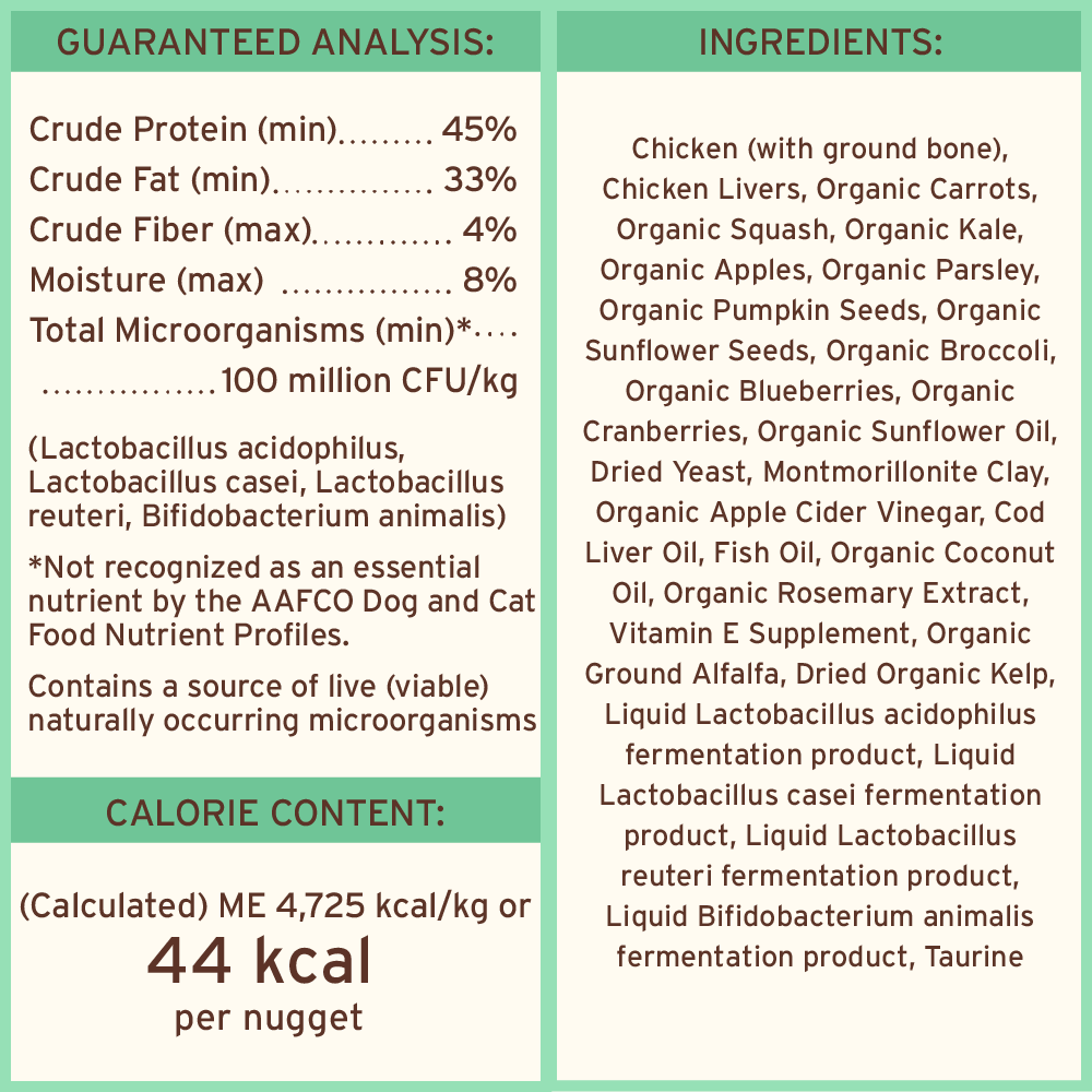 Primal Freeze-Dried Chicken Nuggets for Dogs