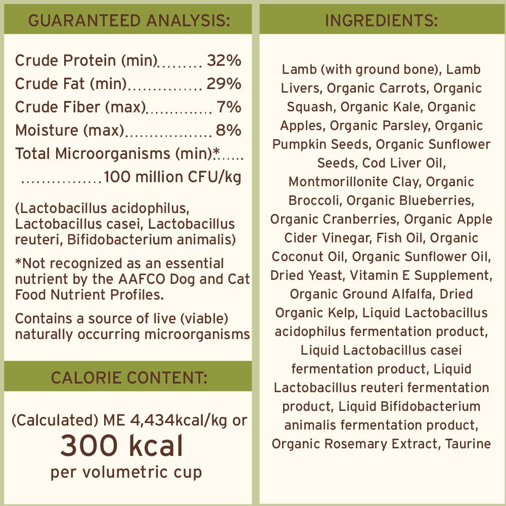 Primal Pronto Lamb Freeze-Dried Raw Dry Dog Food