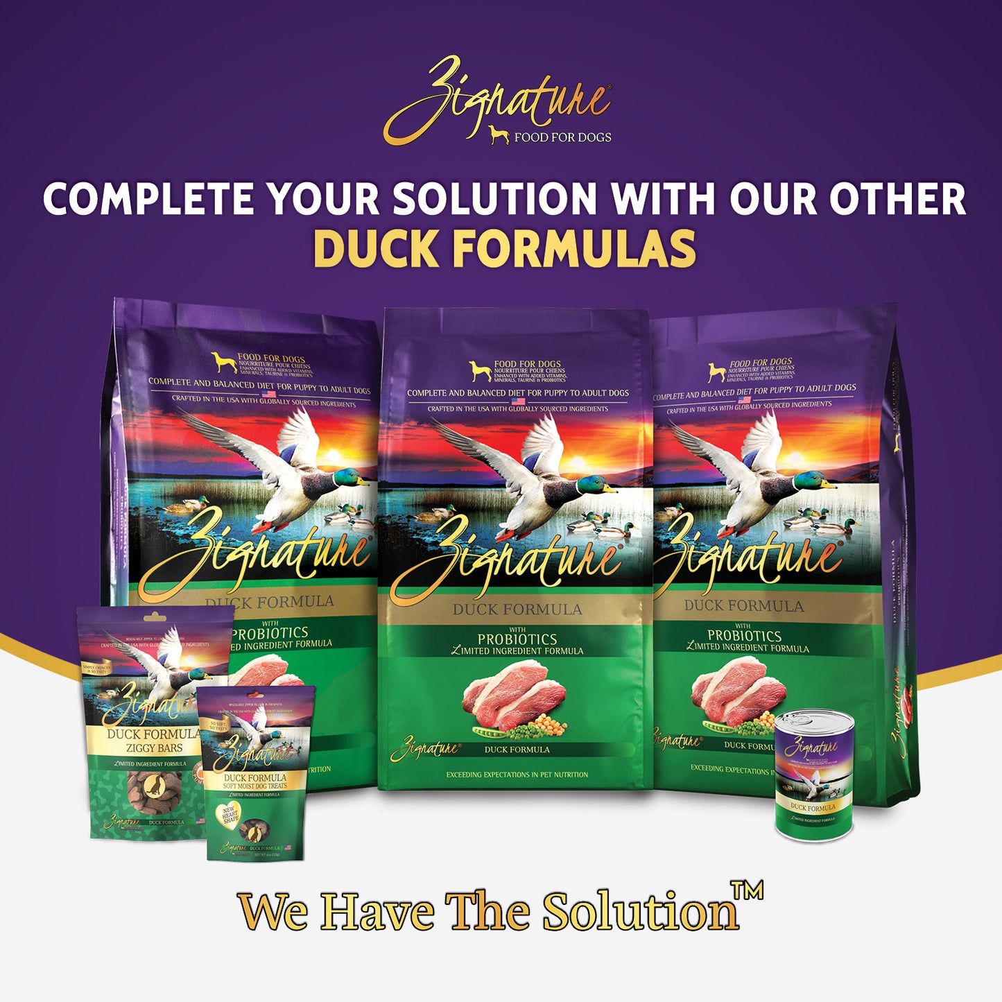 Zignature Duck Formula Dog Food