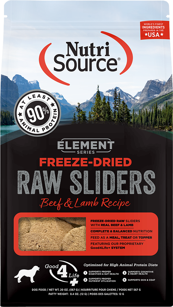 Nutrisource Element Series Freeze Dried Raw Beef and Lamb Recipe Dry Dog Food