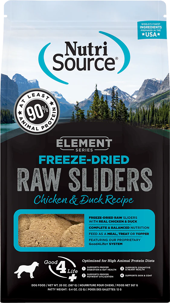 Nutrisource Element Series Freeze Dried Raw Chicken and Duck Recipe Dry Dog Food