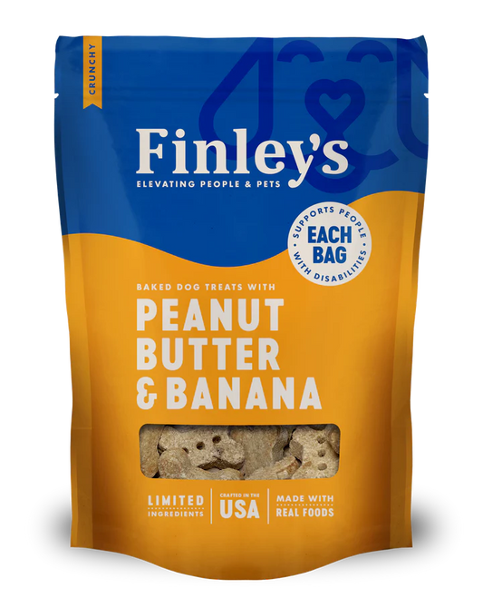 Finley's Peanut Butter & Banana Crunchy Biscuit Dog Treats
