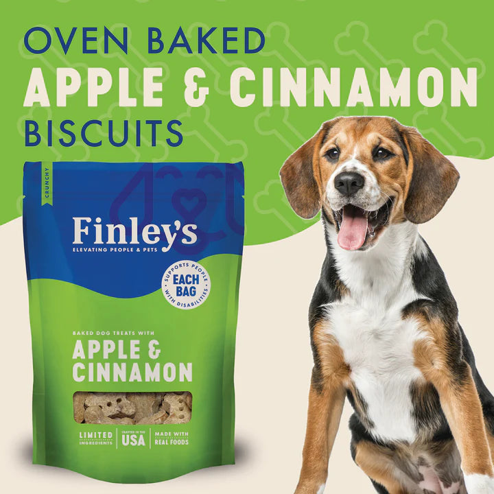 Finley's Apple & Cinnamon Crunchy Biscuit Dog Treats