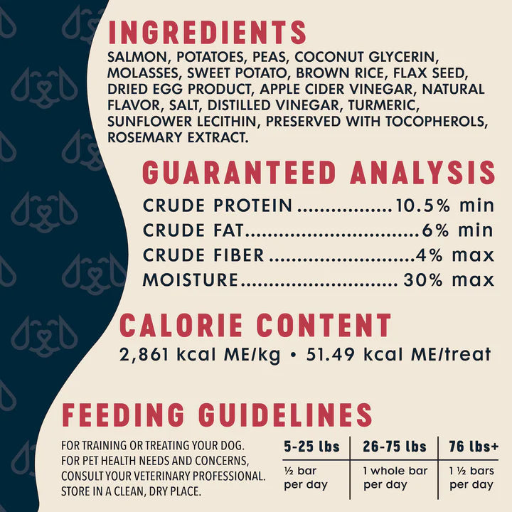 Finley's Skin, Coat, Nails Soft Chew Benefit Bars For Dogs