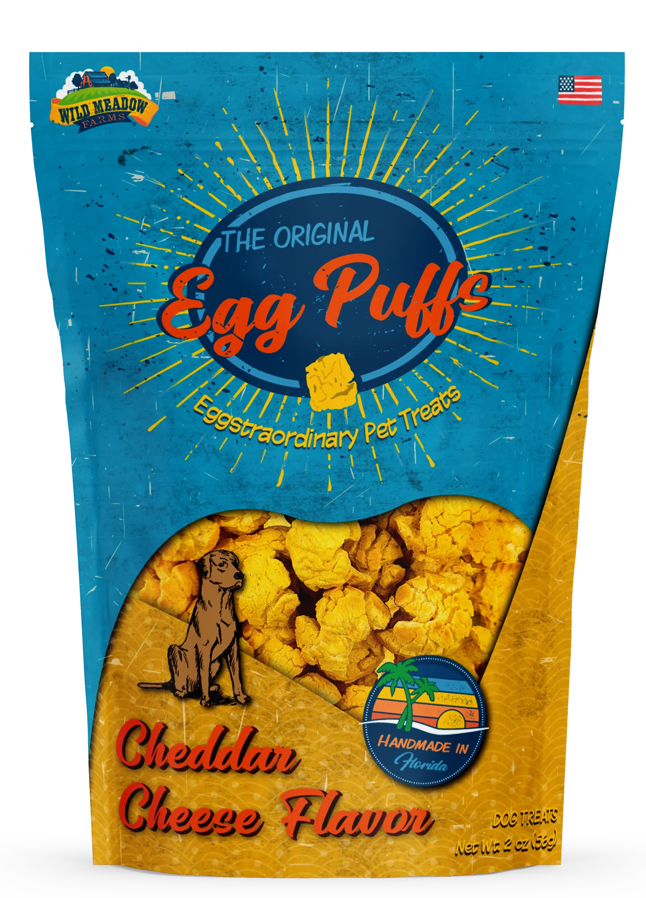 Egg Puffs Cheddar Cheese Flavor Dog Treats