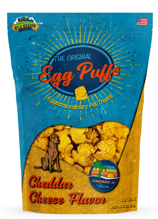 Egg Puffs Cheddar Cheese Flavor Dog Treats