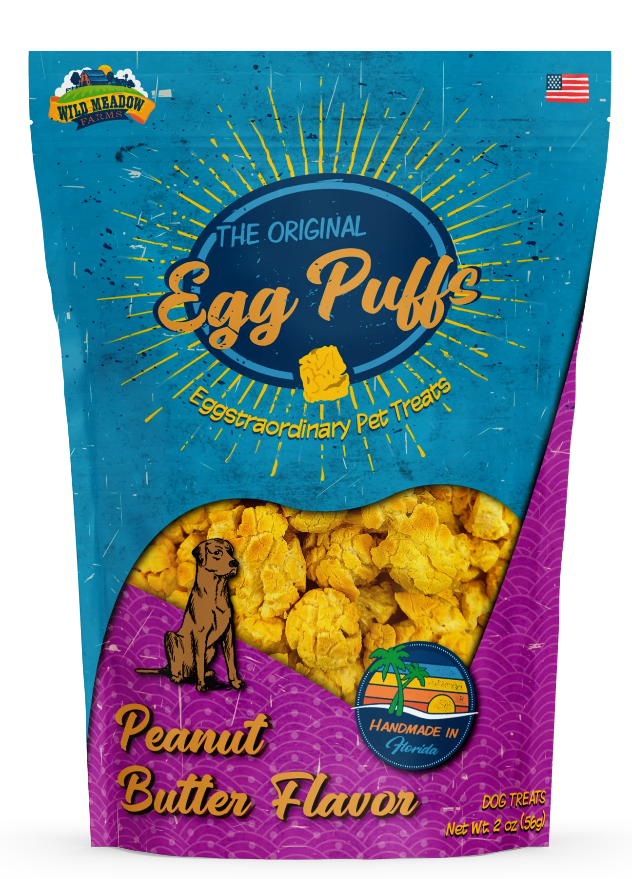 Egg Puffs Peanut Butter Flavor Dog Treats