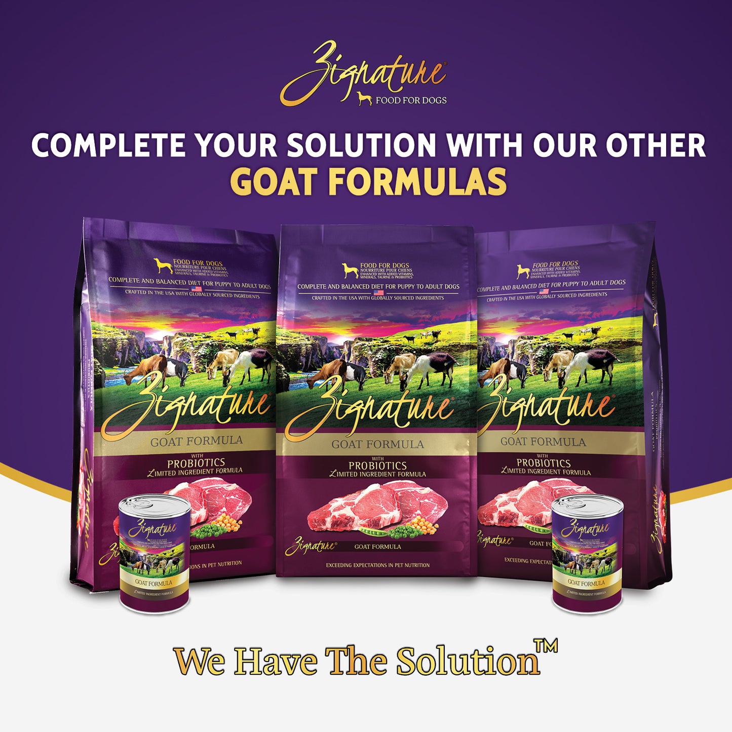 Zignature Goat Formula Dog Food